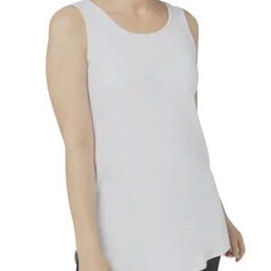 NWT ladies size L Attitudes by Renee white tank top finespun jersey